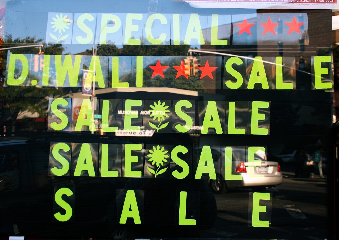 Diwali season is a major shopping season in India. The sale of gold jewellery, cars, clothing etc peaks around Diwali.