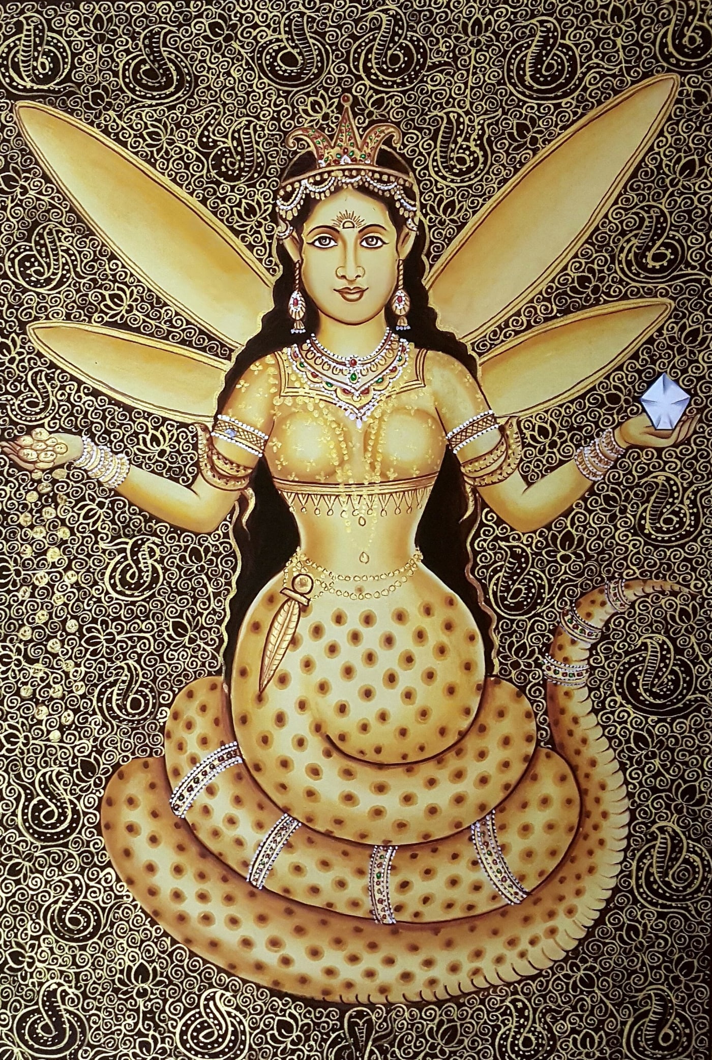Like in Ayurveda where Hindus have God Dhanvantari who descended on the Earth to teach this knowledge called Ayurveda, their jewellers have 