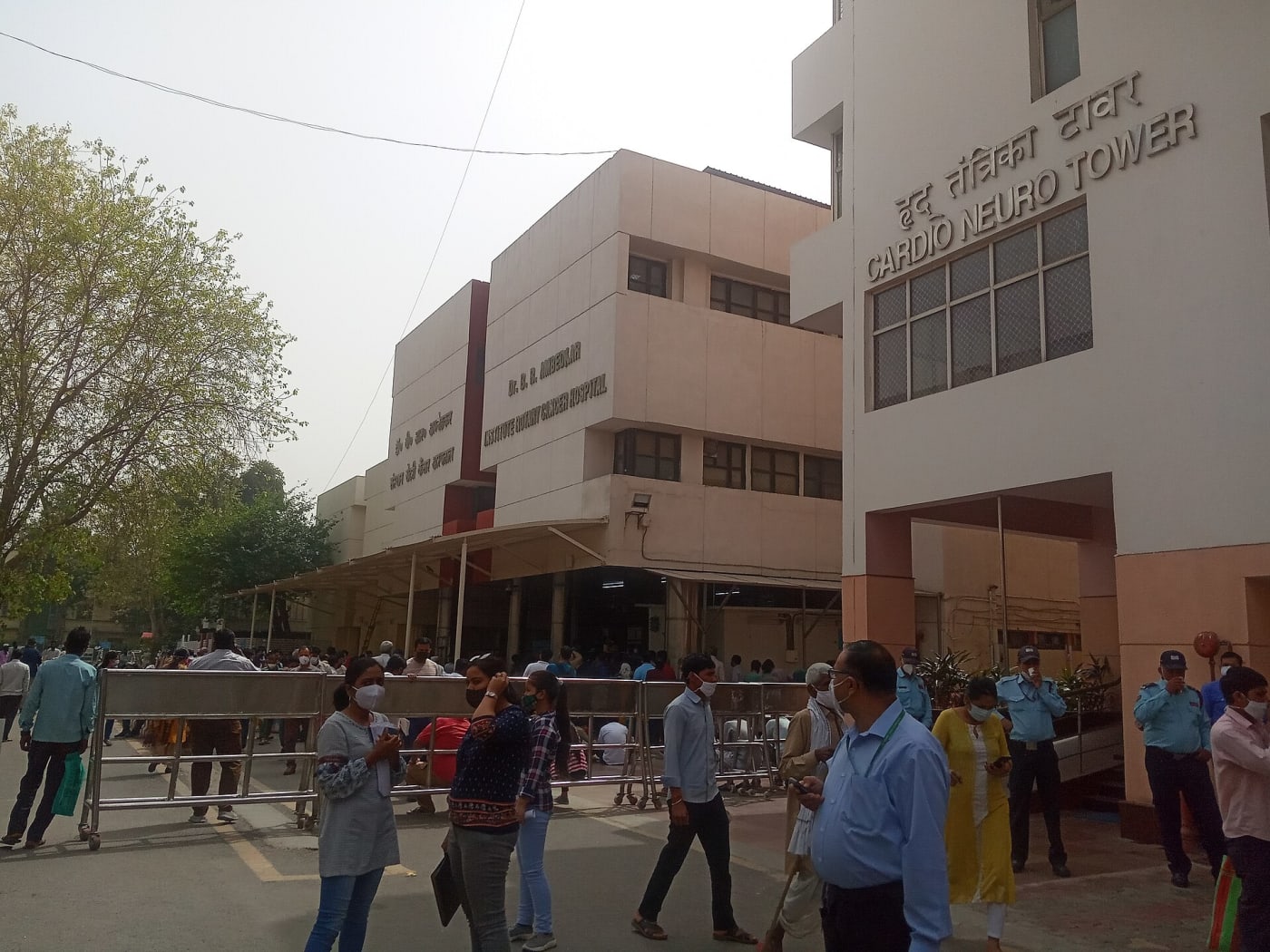 Specialty-centers Dr. BRA Institute-Rotary Cancer Hospital - AIIMS and Cardio Neuro tower in AIIMS Delhi during COVID-19 pandemic in Delhi