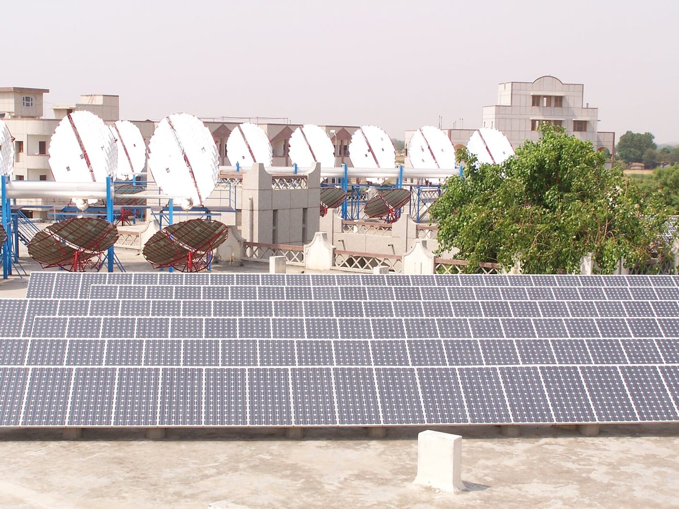 Solar power plant at Om Shanti Retreat Centre, Gurgaon