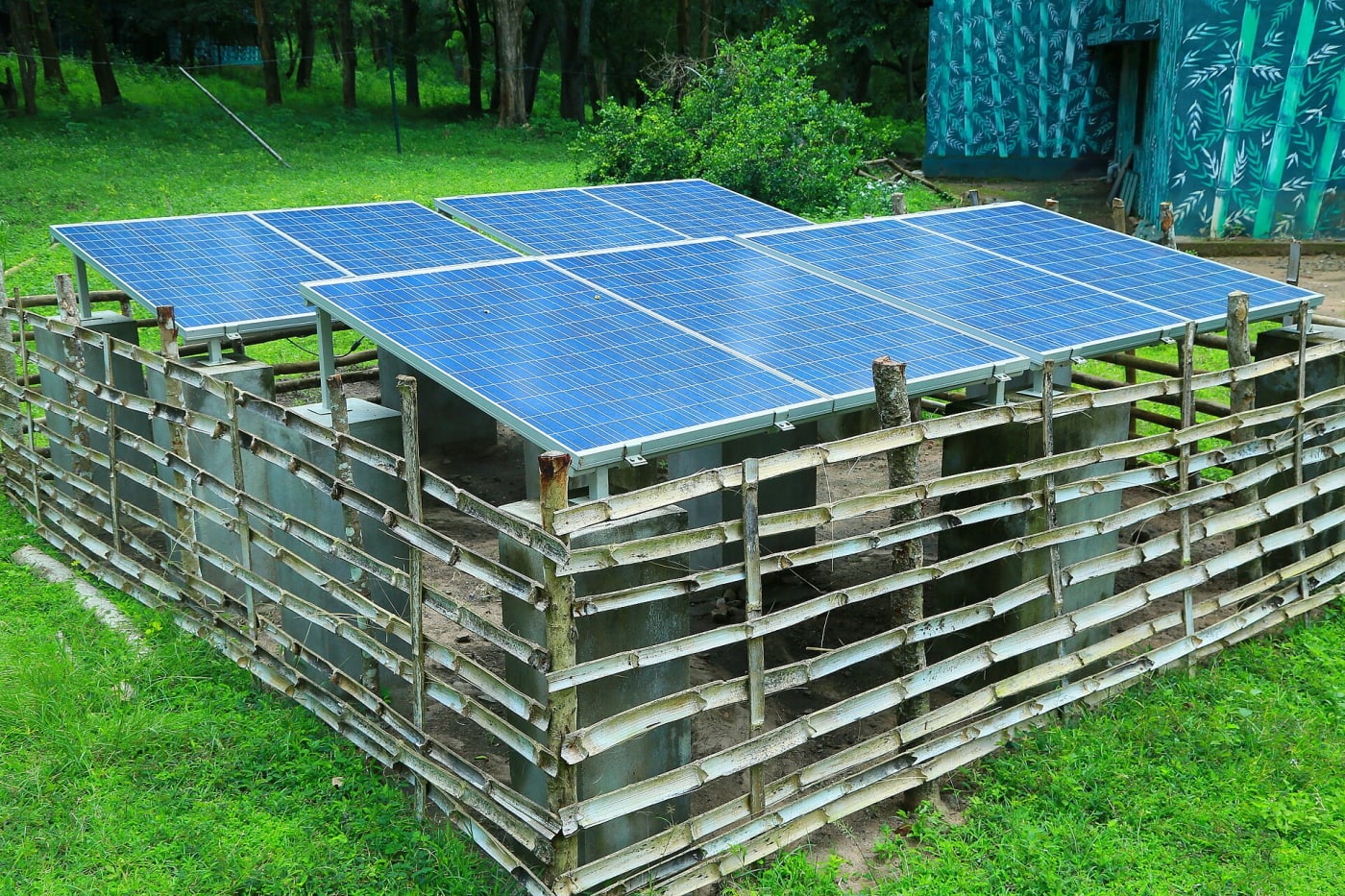 Solar Panels in use near the 'Hornbill Dormitory' at at Parambikulam Tiger Reserve, Palakkad, Kerala, India. Photo Credits: Manukrishna CK, 