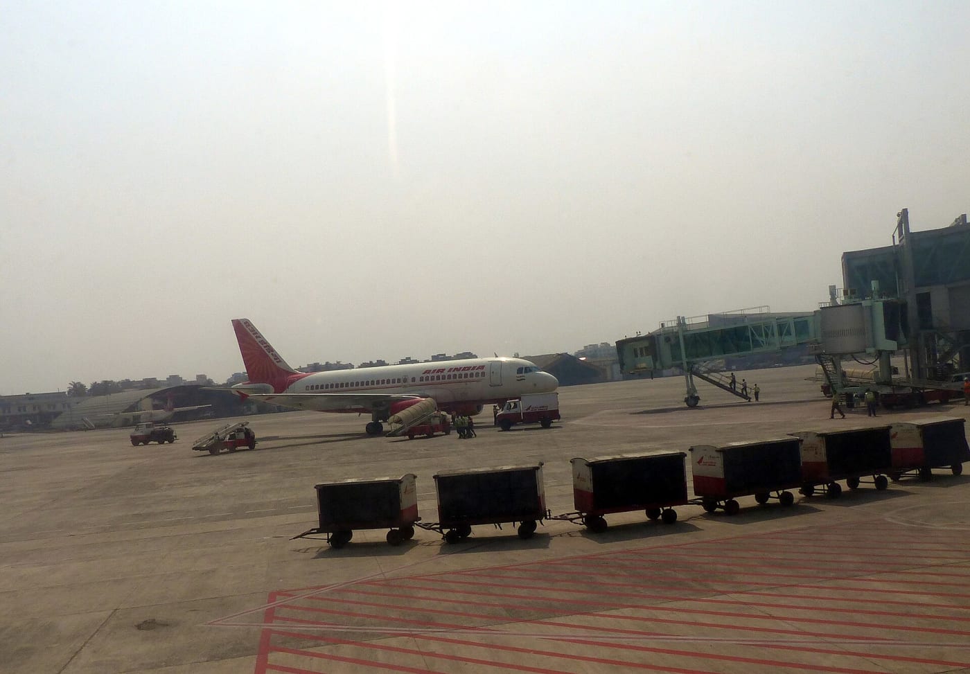 An Air India aircraft on the tarmac