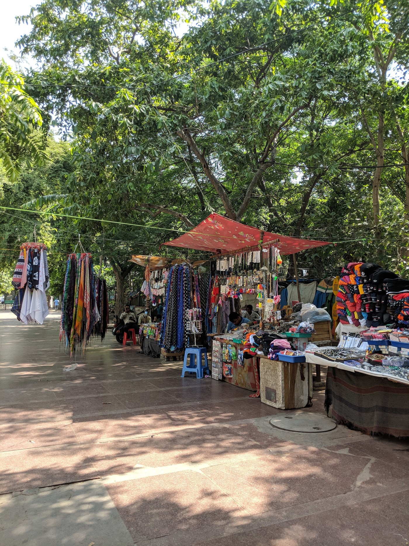 Stalls outside Gurudwara Bangla Sahib