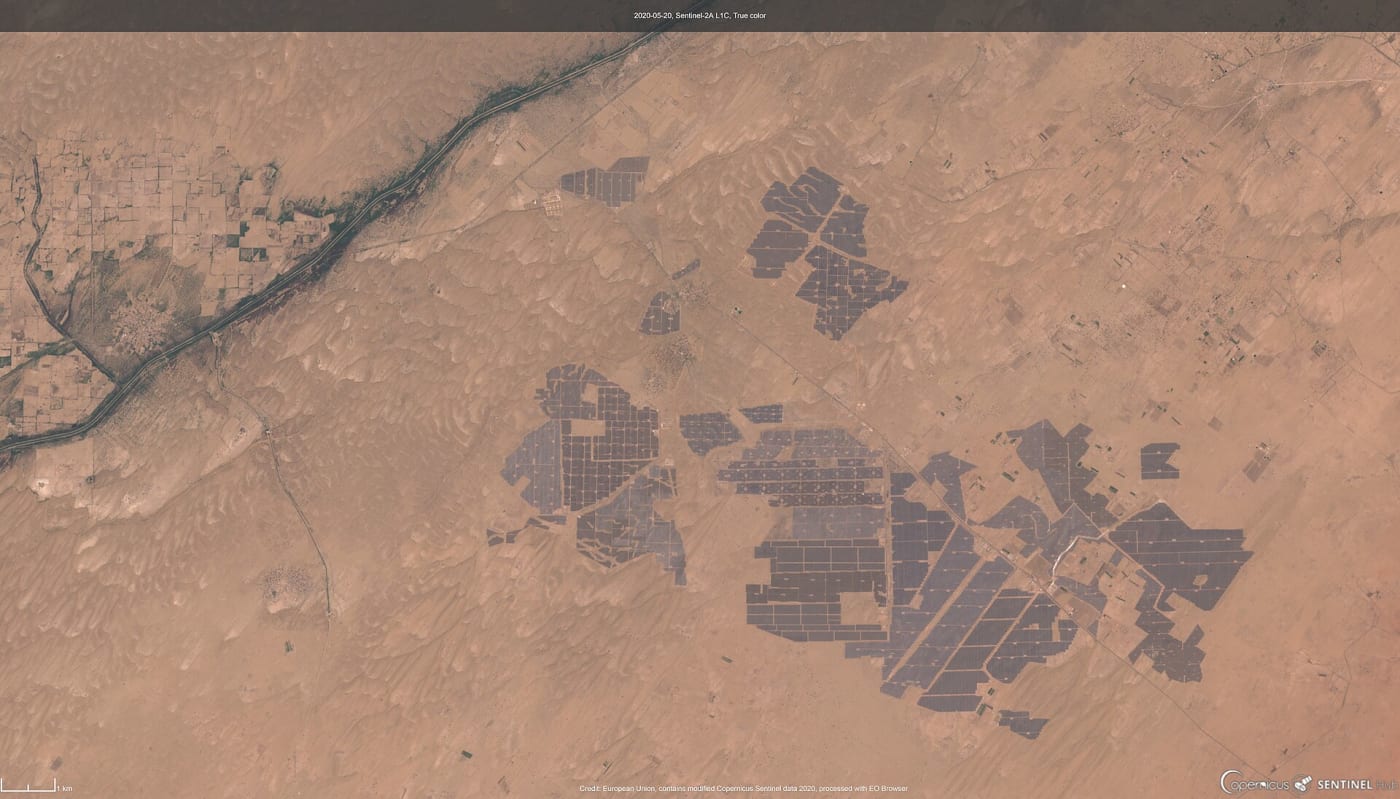 Bhadla Solar Park in India