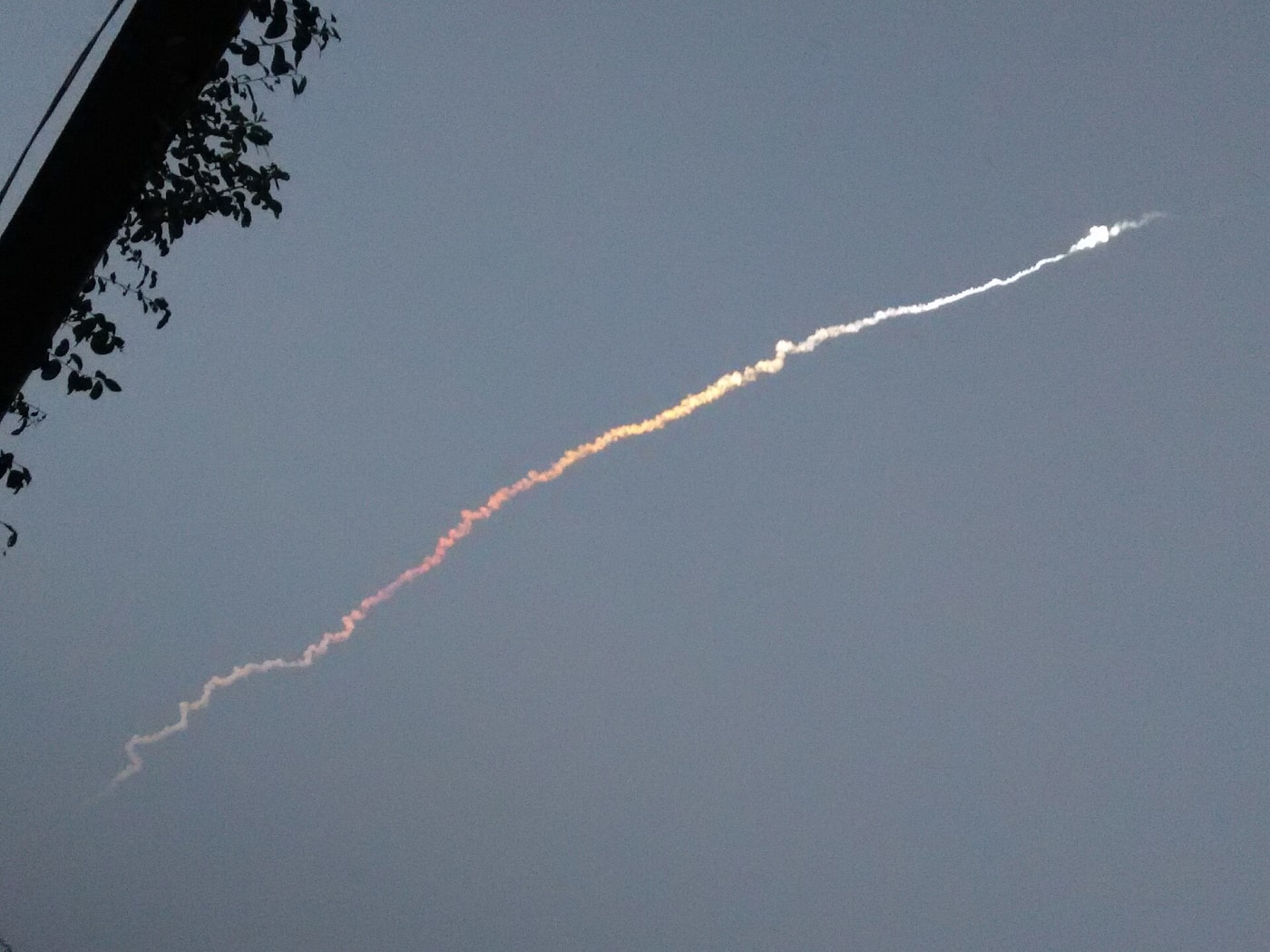Launch of the Indian PSLV-C29 mission carrying several satellites.