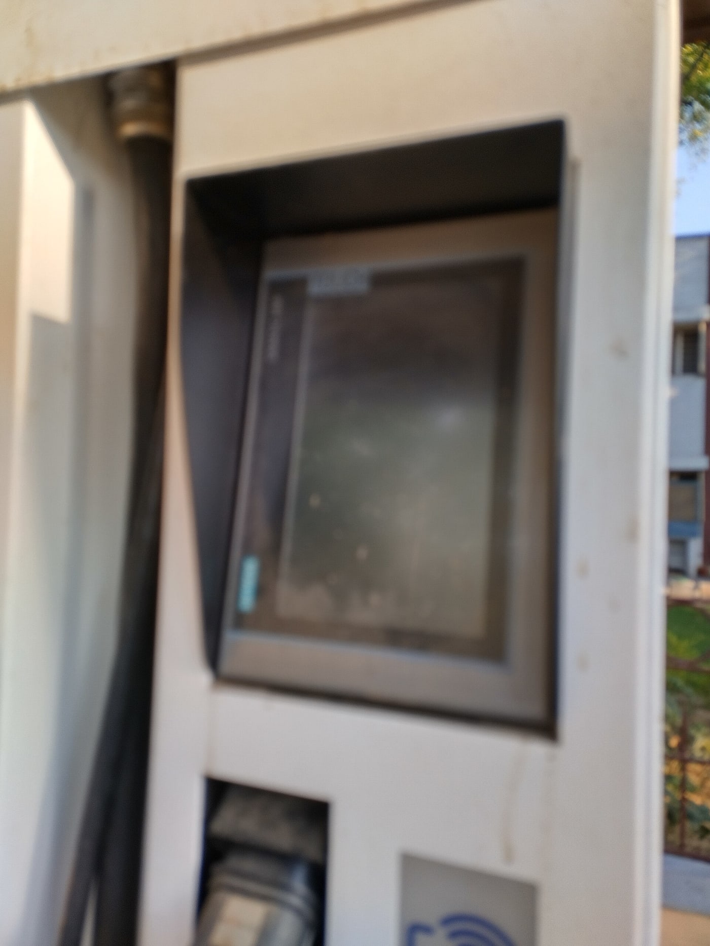 Touch screen for smart metering of EV charging in the Smart Grid Project at IIT Kanpur's Kalyanpur campus