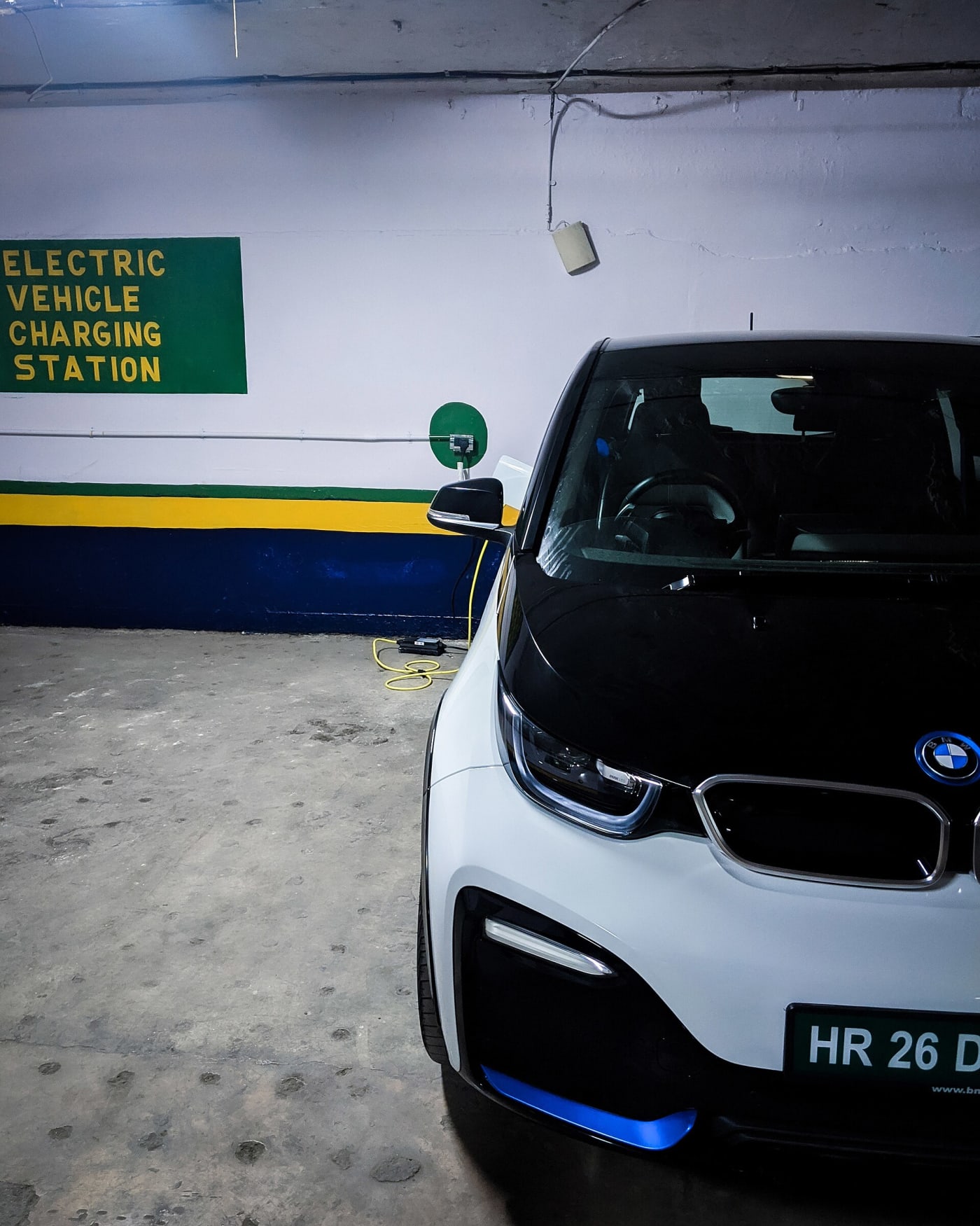 Electric charging points in Hyatt Regency Delhi
