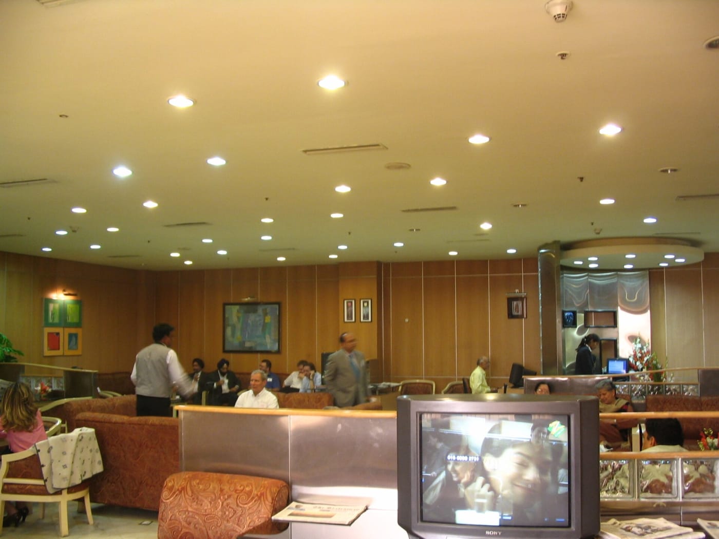 Executive lounge in domestic departure Terminal 1A, Indira Gandhi International Airport, New Delhi