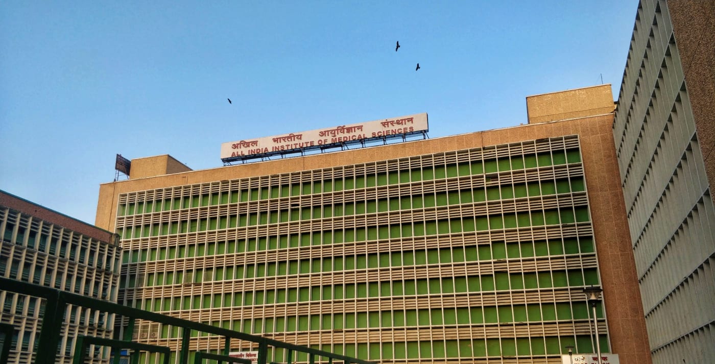 The ward block at AIIMS, New Delhi.