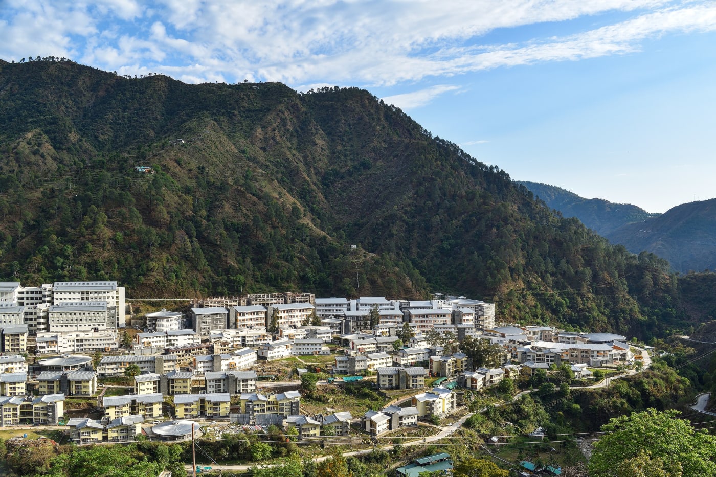The IIT Mandi campus in the Himalayan foothills, Himachal Pradesh.