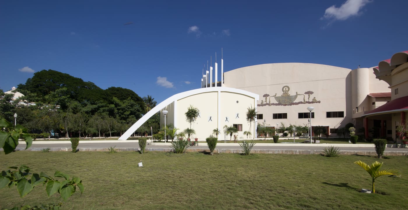 The Sathya Sai Baba indoor stadium, Puttaparthi.