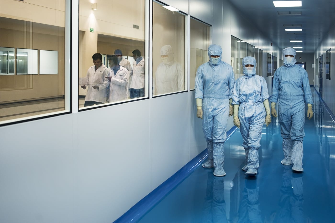 A clean room at Biocon Park, Bengaluru.