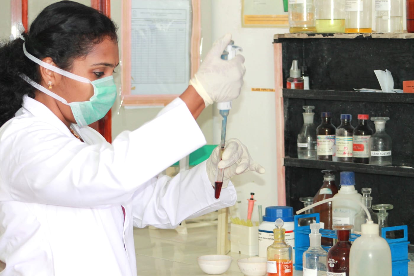 A laboratory scientist at the Amrita Institute of Medical Sciences, Kochi.