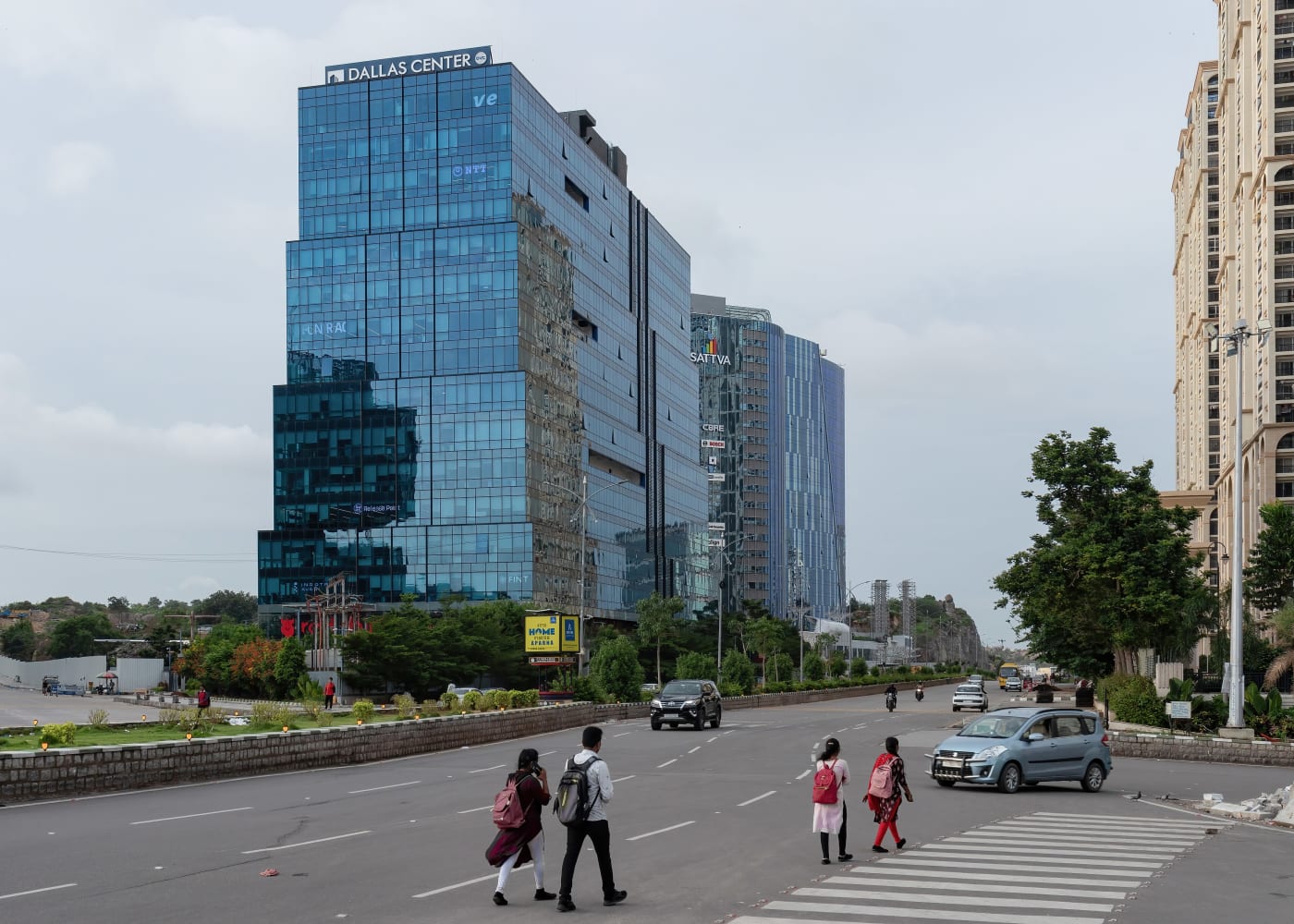 Office towers in HITEC City, Hyderabad.