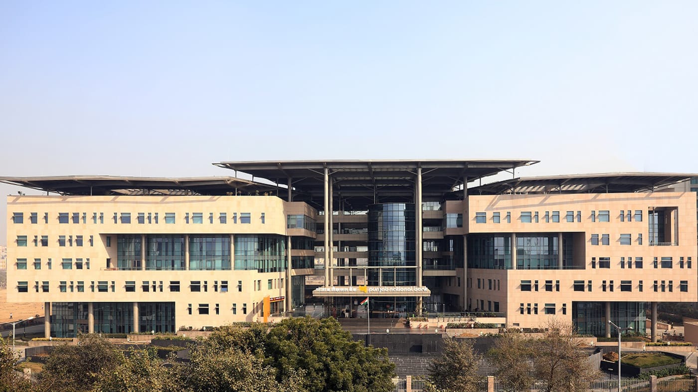 The Punjab National Bank head office at Dwarka Sector 10, Delhi.