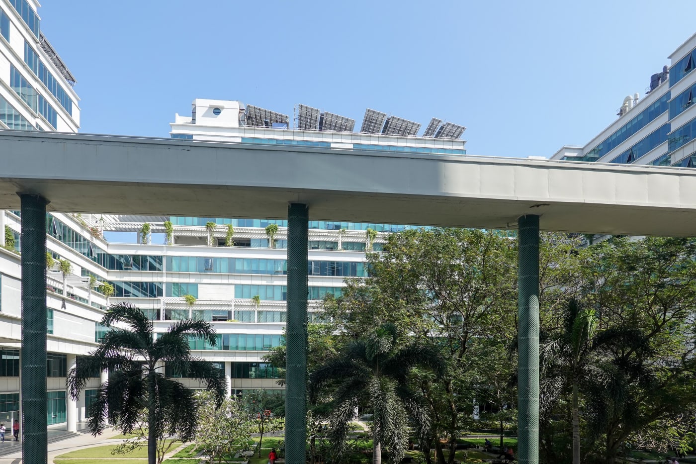The central quadrangle of the IIT Madras Research Park, Chennai.