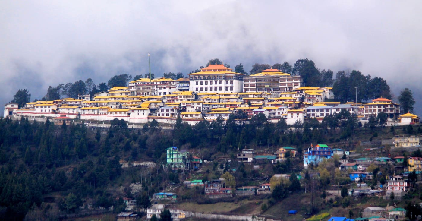Tawang Monastery above Tawang town, Arunachal Pradesh.