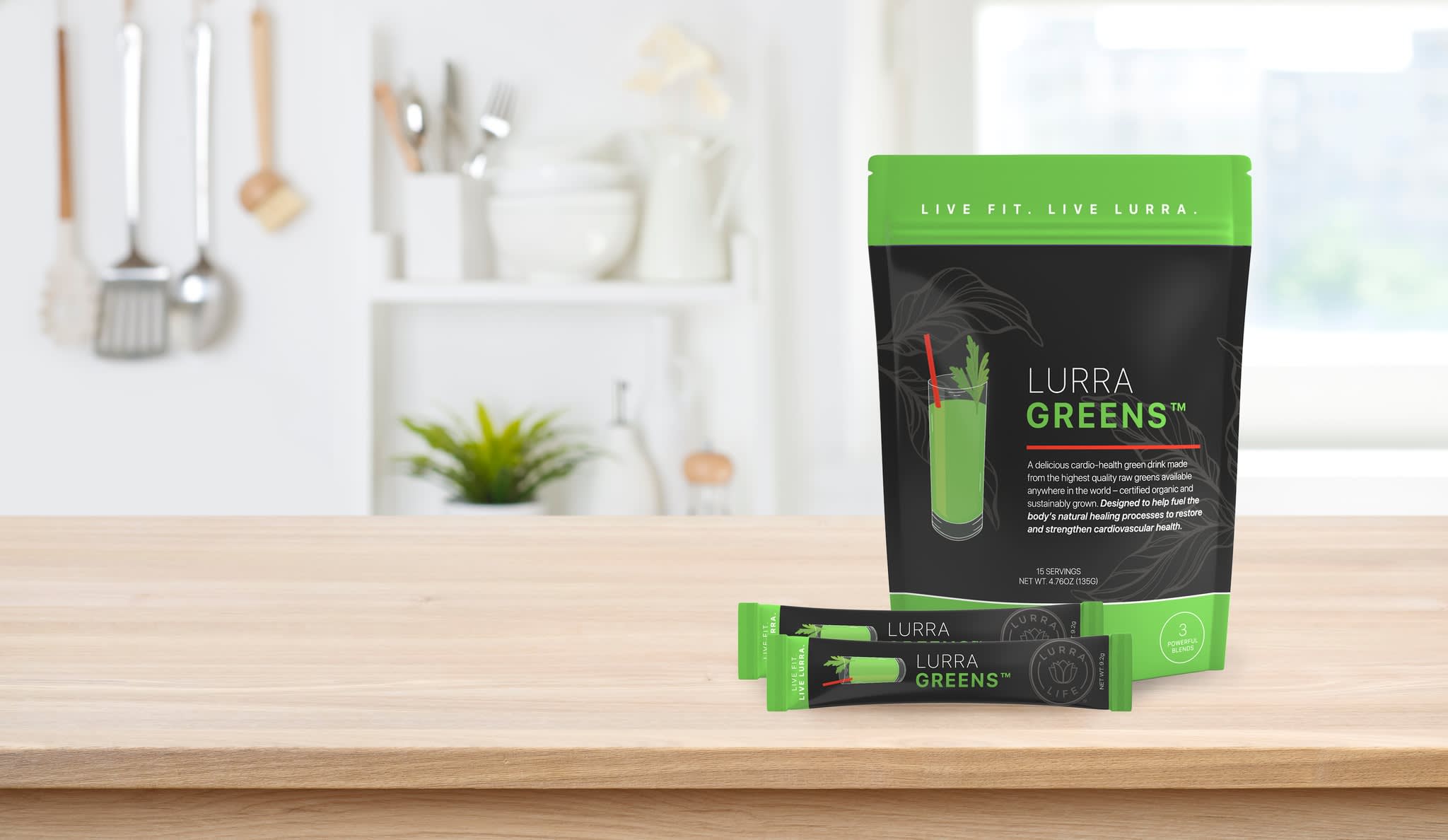 Lurra GREENS - Kardio-egészséget szolgáló zöld italkeverék Lurra GREENS - Kardio-egészséget szolgáló zöld italkeverék
