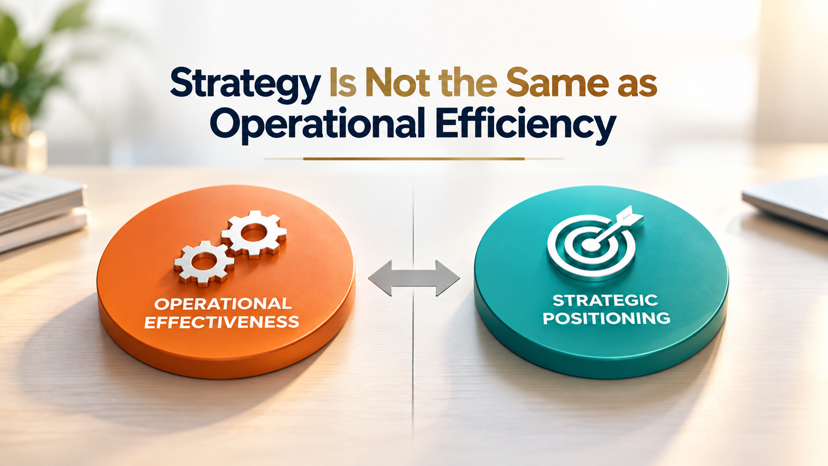 Strategy Is Not the Same as Operational Efficiency