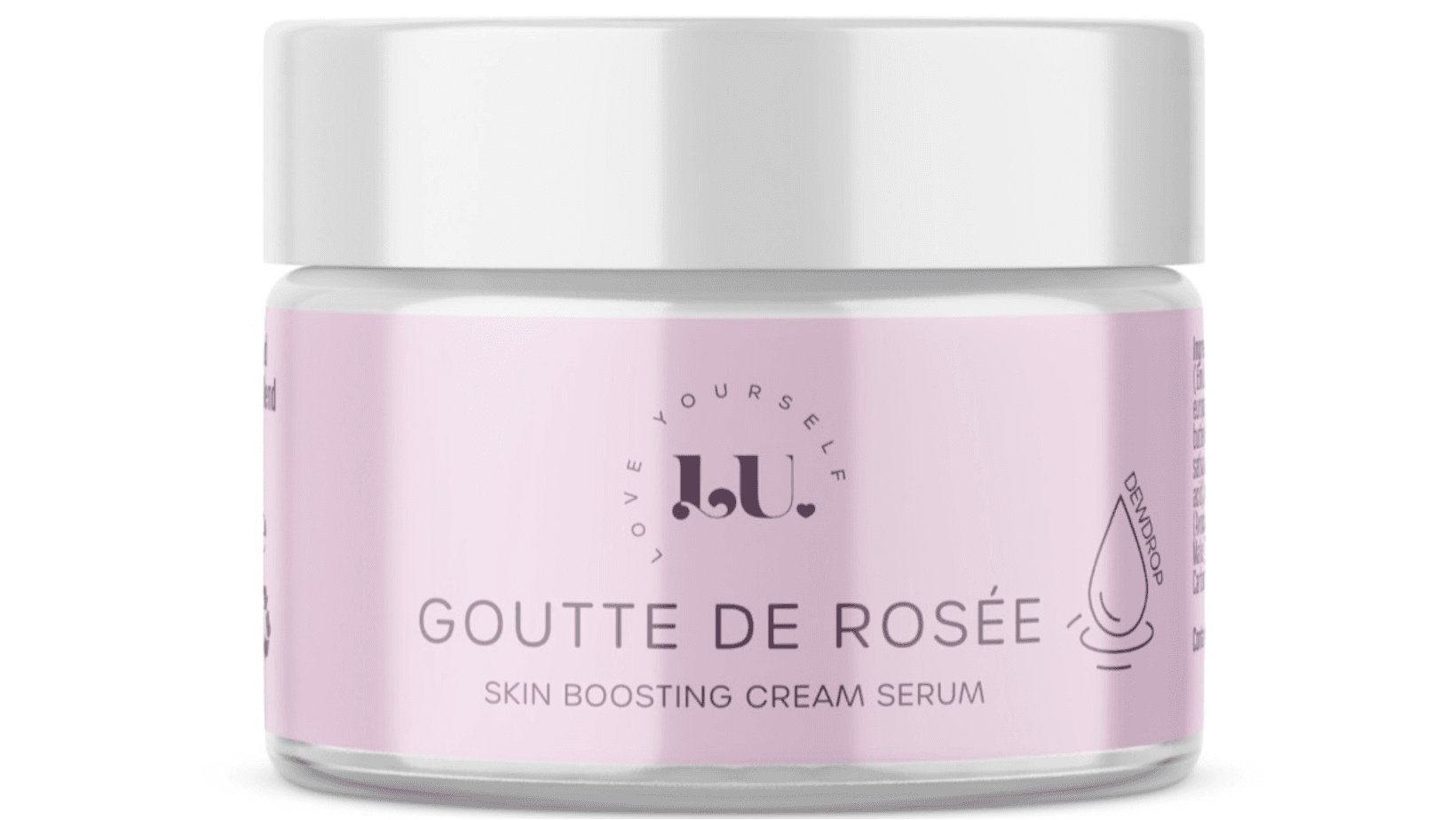 Tub of pink vegan skincare cream by vegan skincare brand - LU Skincare.