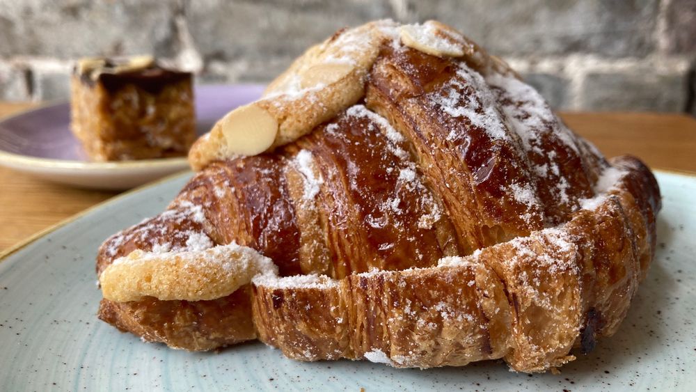 Vegan frangipane croissant from The Fields Beneath 