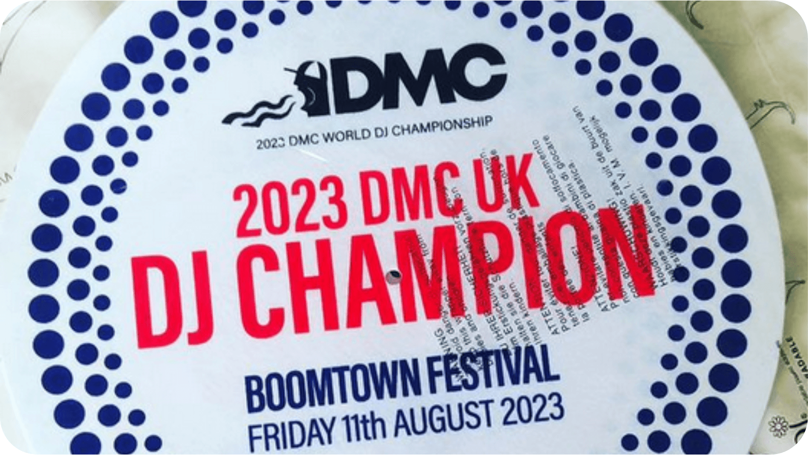 2023 DMC UK DJ Champion award