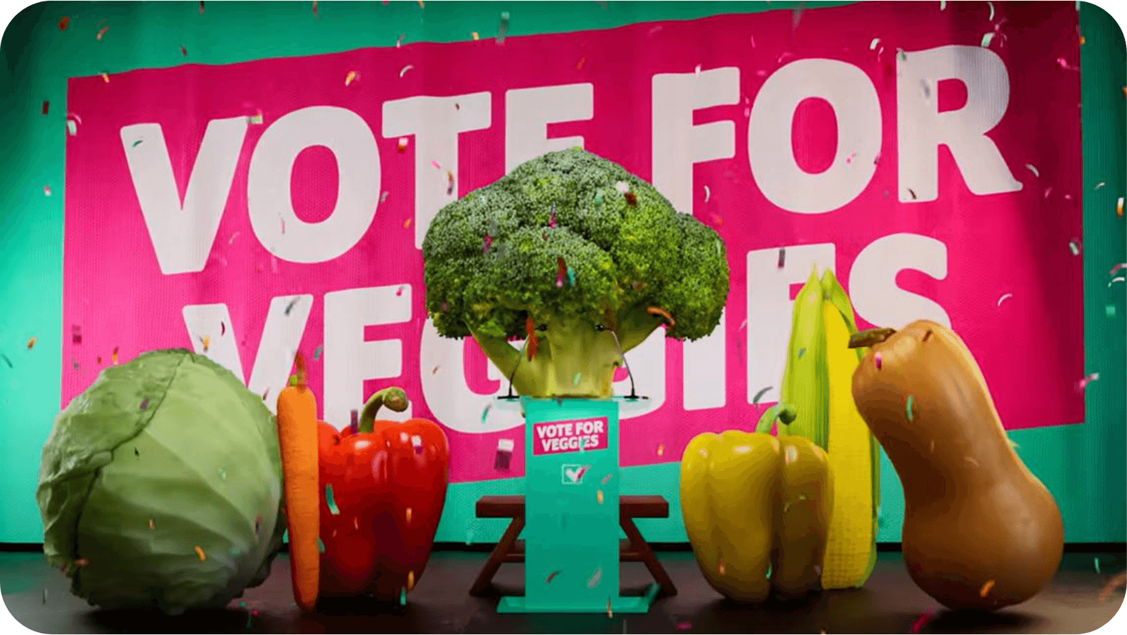 Veganuary’s ‘Vote for Veggies’ 2024 Veganuary campaign