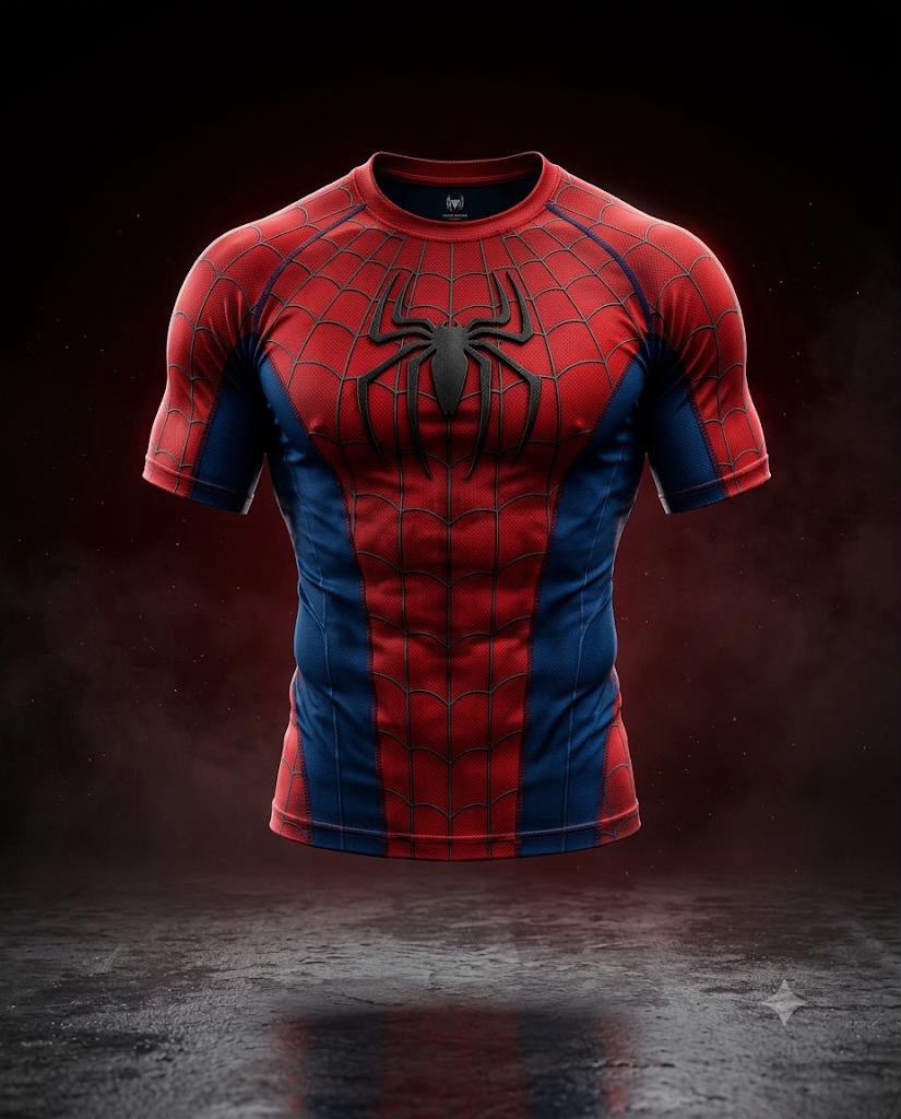 Krypton Armor Superman Compression Rashguard - Angle Detail