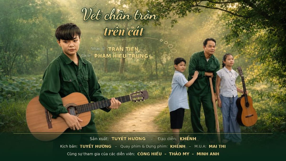 Ca sĩ teen Phạm Hiếu Trung tri ân thương binh, liệt sĩ qua MV “Vết chân tròn trên cát”