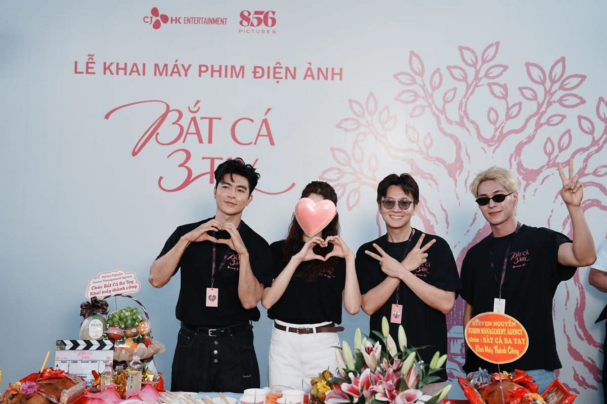 Ngô Kiến Huy, Steven Nguyễn và Otis “đối đầu tình cảm” trong rom-com “Bắt cá ba tay”
