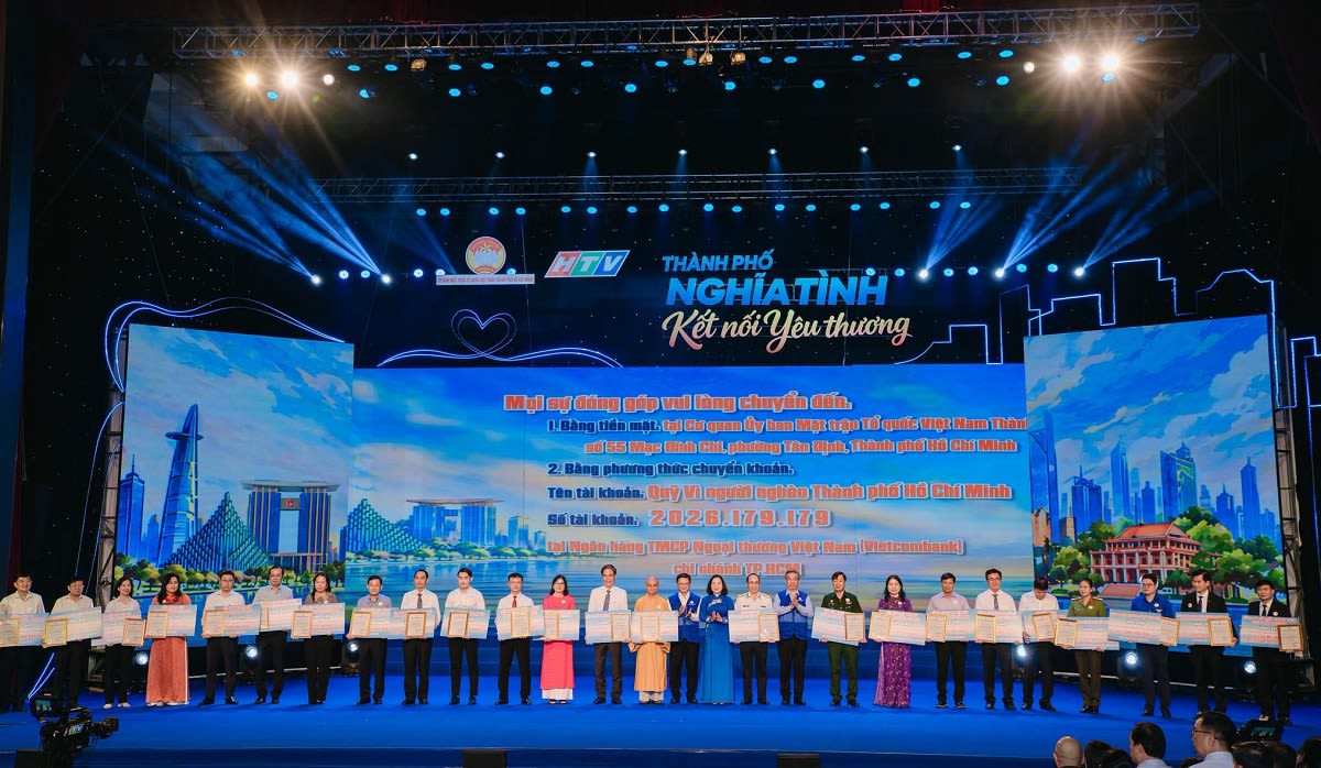 “Thành phố nghĩa tình - Kết nối yêu thương” tiếp nhận hơn 165 tỉ đồng giúp người khó khăn