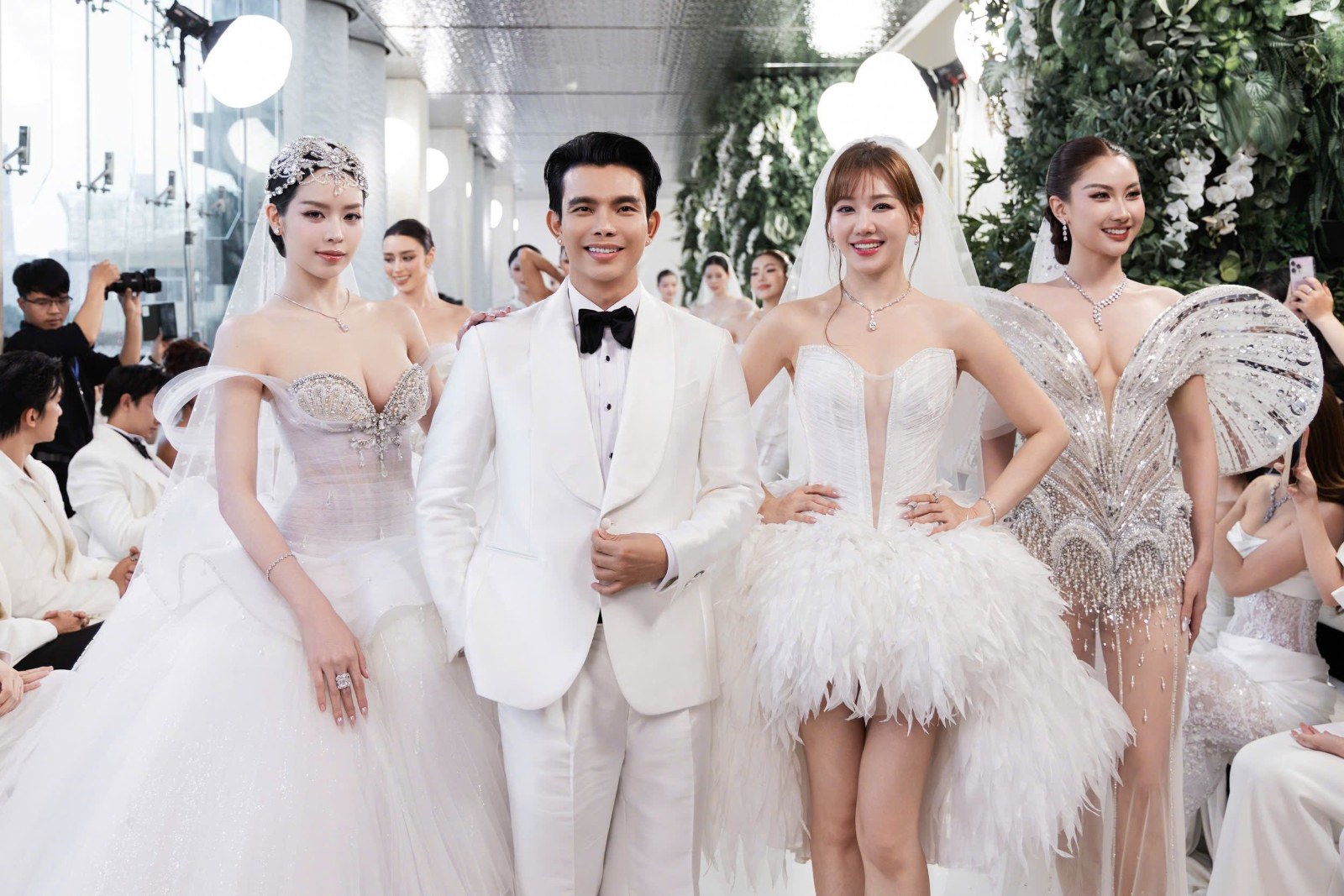 Đỗ Long ra mắt BST váy cưới The Prime: Hari Won, Thanh Thủy, Phương Linh hóa cô dâu rực rỡ