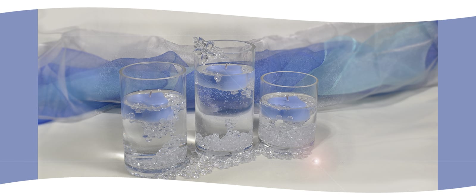 Charm floating candle centerpiece kit