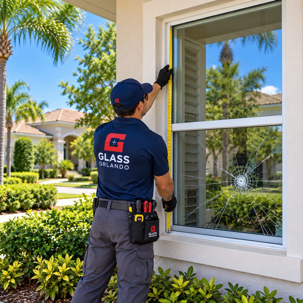 Residential window glass replacement throughout Seminole County Florida