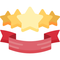 Five-star review badge for property management glass services in Central Florida