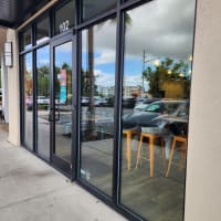 Five-star review from a Seminole County property manager using Glass Orlando for board-ups and entry glass repairs