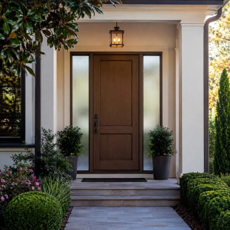 Five-star review from a Winter Park homeowner after frosted sidelite glass replacement