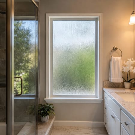 Five-star review from an Orlando homeowner after obscure bathroom window glass replacement