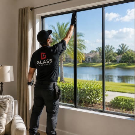 Five-star review from a Buenaventura Lakes homeowner after window glass replacement