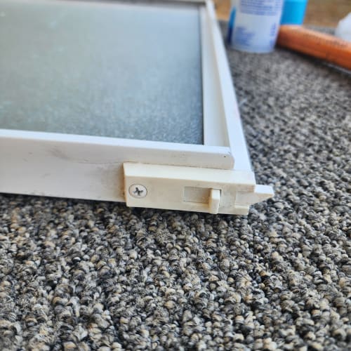 Winter Garden patio slider with repaired lock and latch for better security. Click to open in modal.