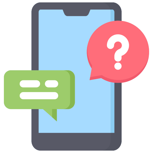 FAQ icon highlighting common storefront system repair questions from businesses