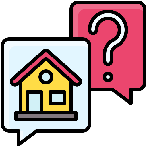 Icon of a window with a question mark and shield representing common impact glass questions from Orlando homeowners