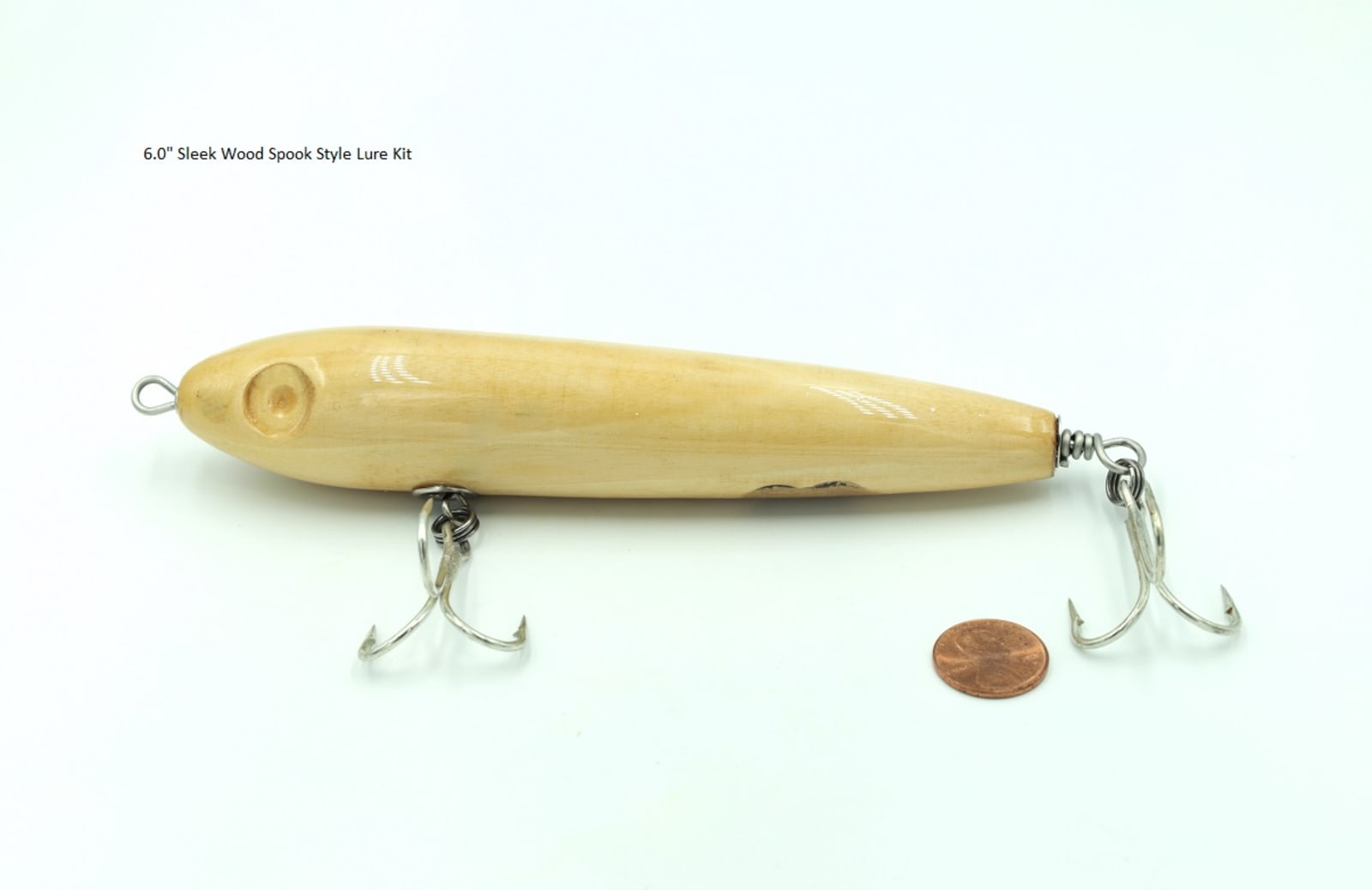 6.0" Sleek Wood Spook Lure Kit