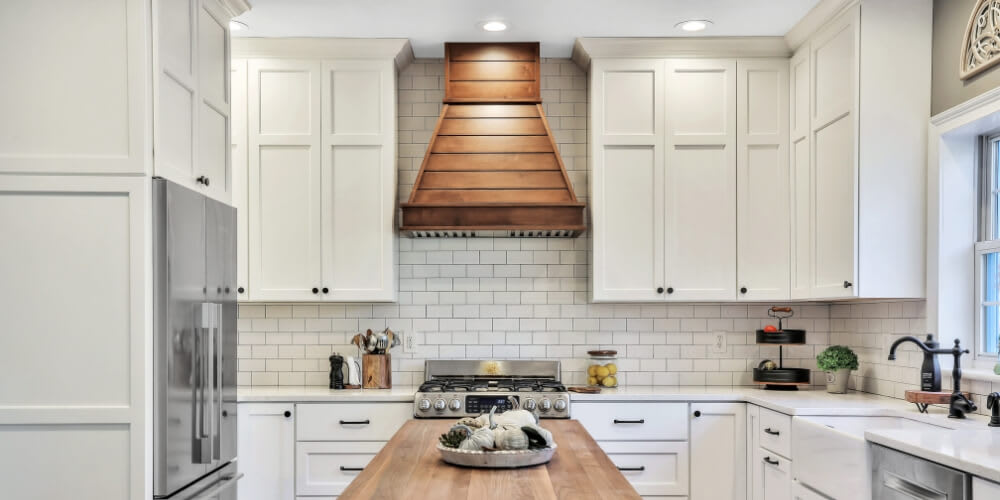 Shiplap Wood Range Hood
