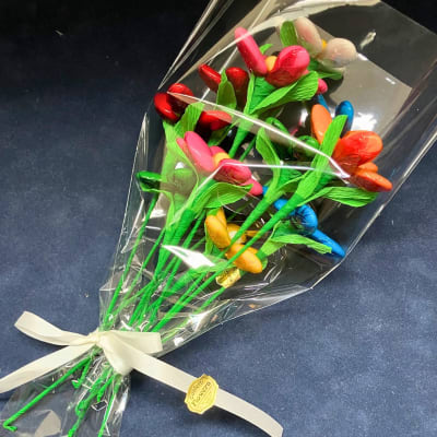 Italian Confetti Flowers Bouquet wrapped as a gift