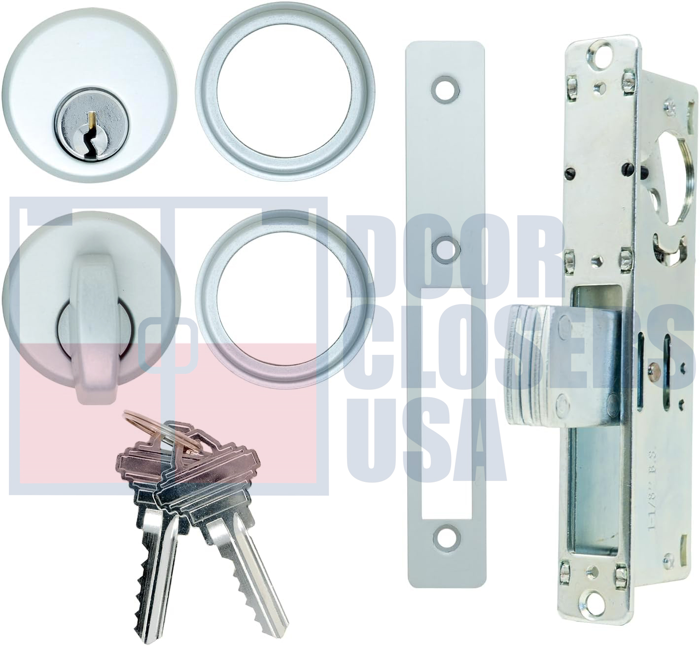 Falcon Replacement ANSI 1-1/4 in. x 4-7/8 in. Strike Plate