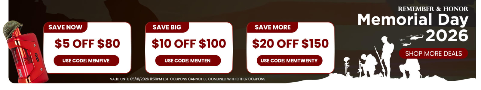 Memorial Day Vape Sale