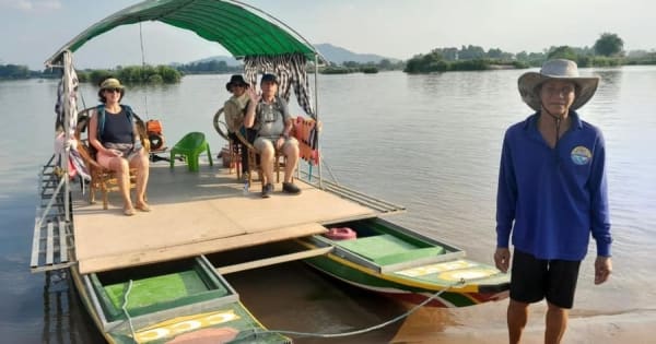 Pakse: fietstocht langs de 4000 eilanden met boottocht
