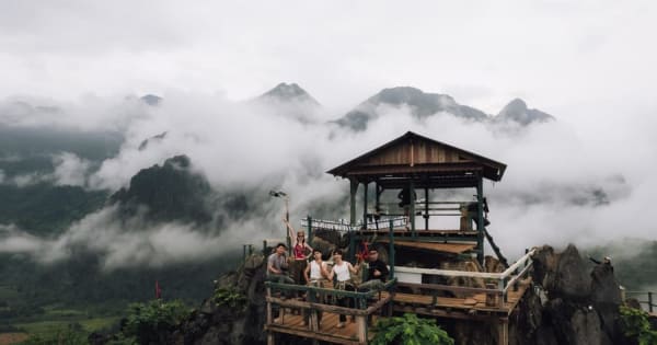 Vang Vieng: Namxay-uitkijkpunt, Blue Lagoon 1 en Phoukham-grot