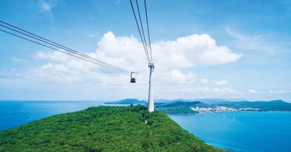 Phu Quoc: Kabelbaanrit en 3-eilanden-boottocht met lunch